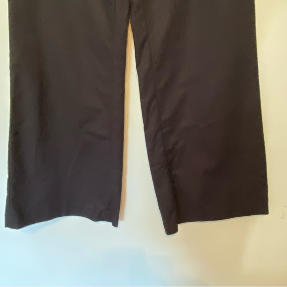Lauren Ralph Lauren Black Cotton Wide Legged Pants size 6 - Picture 3 of 10